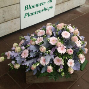 Rouwarrangement Druppel Pastel